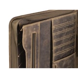 thumbnail of Greenburry Schreibmappe Leder braun antik Konferenzmappe Orgamappe mit Reißverschluss Vintage 1721A-25