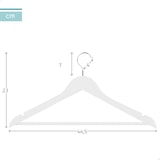 thumbnail of Max Home Pack 80 cabides de madeira cor branca