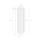thumbnail of Applique murale NIMAL  Matière plastique Laiton, H.35 - IP44 - E14 / Intérieur