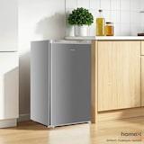 thumbnail of homeX Gefrierschrank, Tiefkühlschrank klein - 60L Nutzinhalt, 4-Sterne Gefrieren, Freezer kompakt, freistehend, silber