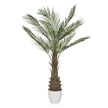 Planta artificial / árbol artificial DRACAENA palmera 120 cm verde hjh OFFICE