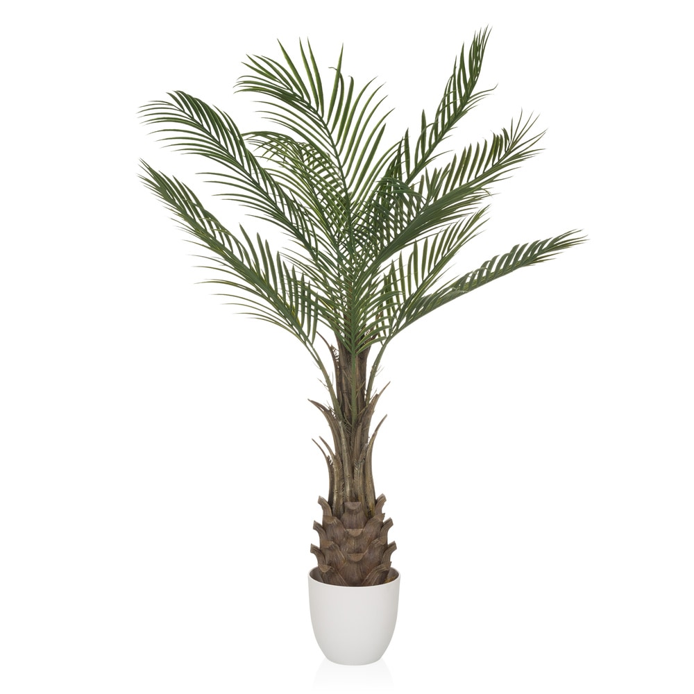 Planta artificial / árbol artificial DRACAENA palmera 120 cm verde hjh OFFICE
