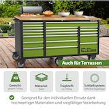 thumbnail of Werkstattwagen Deluxe XXL grün unbestückt 160x91 cm 20 Schubladen Werkbank Sideboard