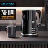 thumbnail of Arendo Wasserkocher, Edelstahl oder Glas, Temperaturanzeige & Warmhaltefunktion