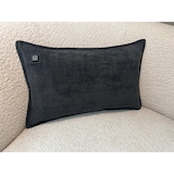 thumbnail of Warmpi Infrarot Heizkissen Kabellos mit Powerbank (10.000mAh) – Chenille Schwarz 30x50cm – Beheiztes Kissen inkl. 3m Kabel