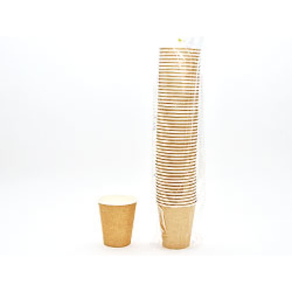 50 Pappbecher für Heiß- und Kaltgetränke 300ml (12oz) Braun – Ideal für Gastronomie & Events