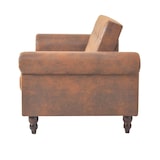 thumbnail of Helloshop26 - Canapé-lit convertible avec accoudoir 196 x 97 x 59 cm daim synthétique marron 02_0019646