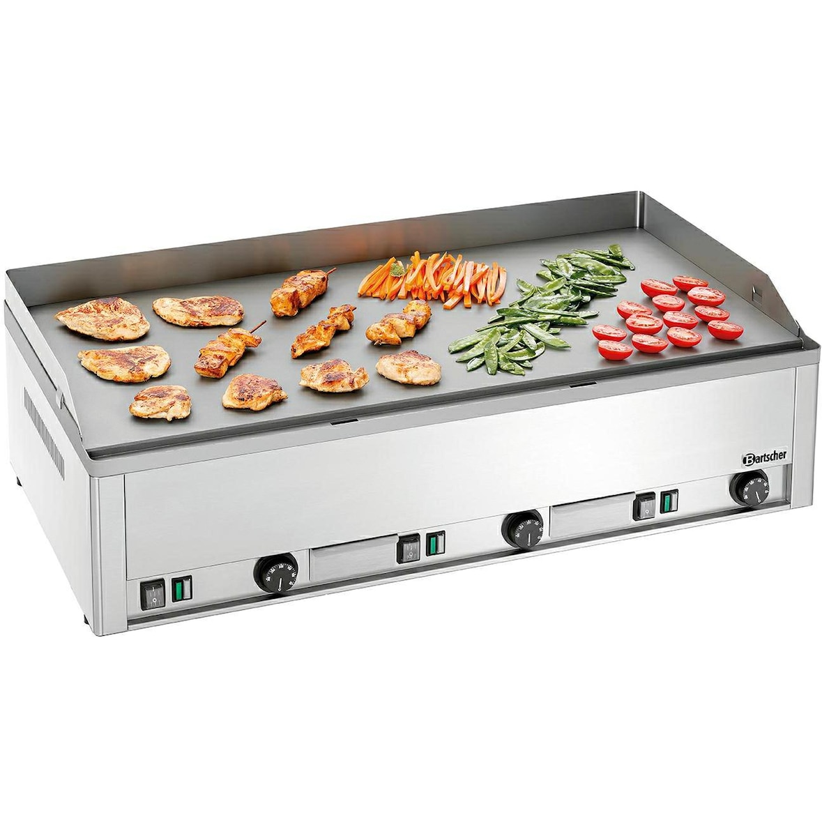 Bakplaat/Grillpplaat | GDP 980E-G | Bakplaat Glad (b)980x(d)480mm | 9kW | 990x580x310(h)mm