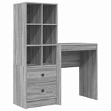 thumbnail of vidaXL Schreibtisch mit Schubladen 2 pcs Graues Sonoma