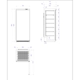 thumbnail of METRO Professional Frigorifero GRE4600S, 78 x 74 x 192.5 cm, 480 L