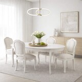 thumbnail of Table ovale 150x90 Murano -  Blanc Ovale Bois Amadeus 90.00x150.00 cm