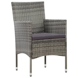 thumbnail of vidaXL 5-tlg. Garten-Lounge-Set mit Auflagen Poly Rattan Grau