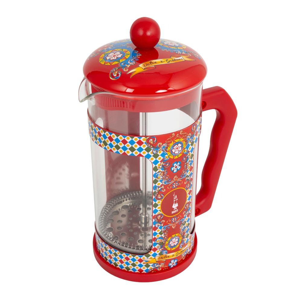 Cafetière Coffee Press Dolce Gabbana 1L -  100.00 cl Rouge Rond Verre Bialetti 53.00x36.00 cm