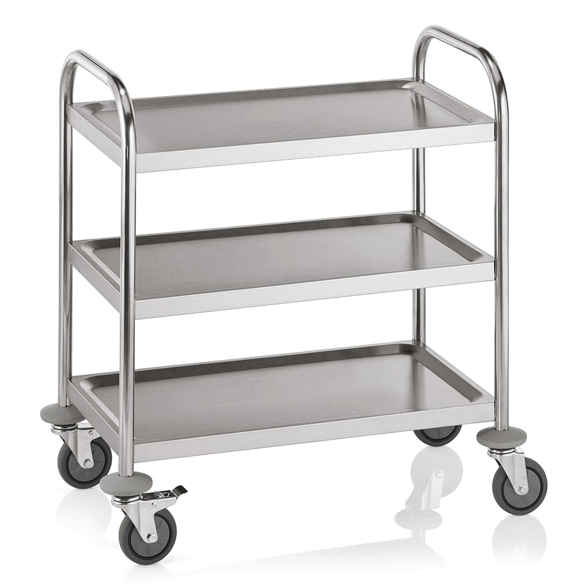 WAS Germany - Servierwagen mit 3 Borden, 70,5 x 41 x 84 cm,  Edelstahl