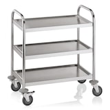 thumbnail of WAS Germany - Servierwagen mit 3 Borden, 70,5 x 41 x 84 cm,  Edelstahl