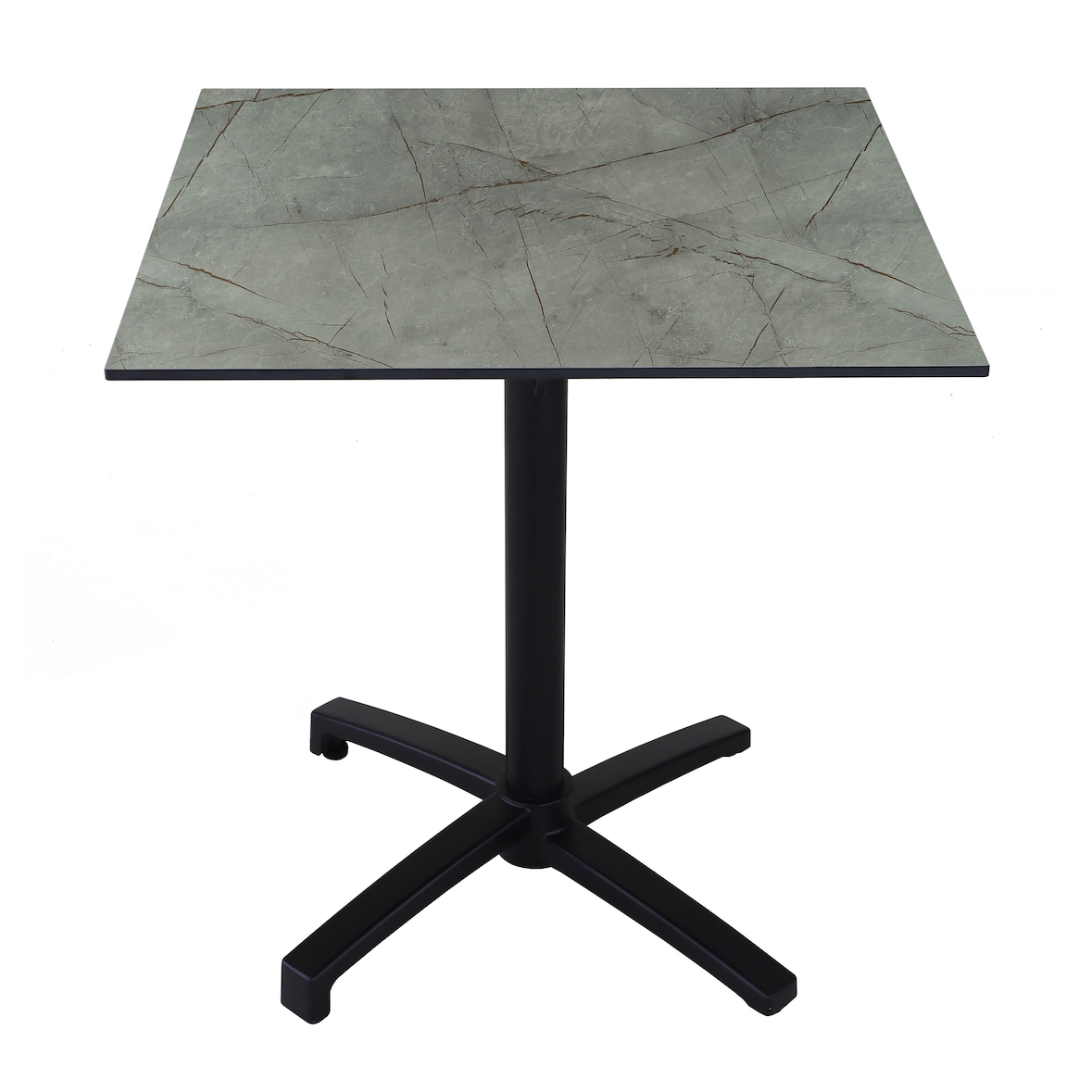 Proloisirs Table César 60X60 cm - Marbre Gris