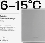thumbnail of Klarstein Happy Hour Minibar 40L 5-15°C 23 dB LED-Licht Silber
