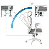 thumbnail of Bürostuhl / Drehstuhl MIKEO G Sitz Stoff / Rücken Netzstoff grau hjh OFFICE