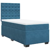 thumbnail of vidaXL Boxspringbett mit Matratze Blau 90x190 cm Samt