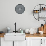 thumbnail of Relaxdays Wanduhr, moderne Uhr, Stunden- & Minutenzeiger, Ø 30 cm, Wohnzimmer Küche, Büro, analoge Zimmeruhr, grau