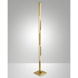 thumbnail of Lámpara de pie LED Ling 36W 4320lm 3000K metal y metacrilato latón satinado regulable 165 cm, diseño moderno elegante