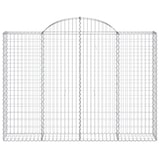 thumbnail of vidaXL Gabionen mit Hochbogen 2 Stk. 200x30x140/160cm Verzinktes Eisen