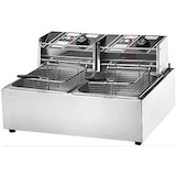 thumbnail of freidora industrial doble cuba 6+6 litros electrica para hosteleria