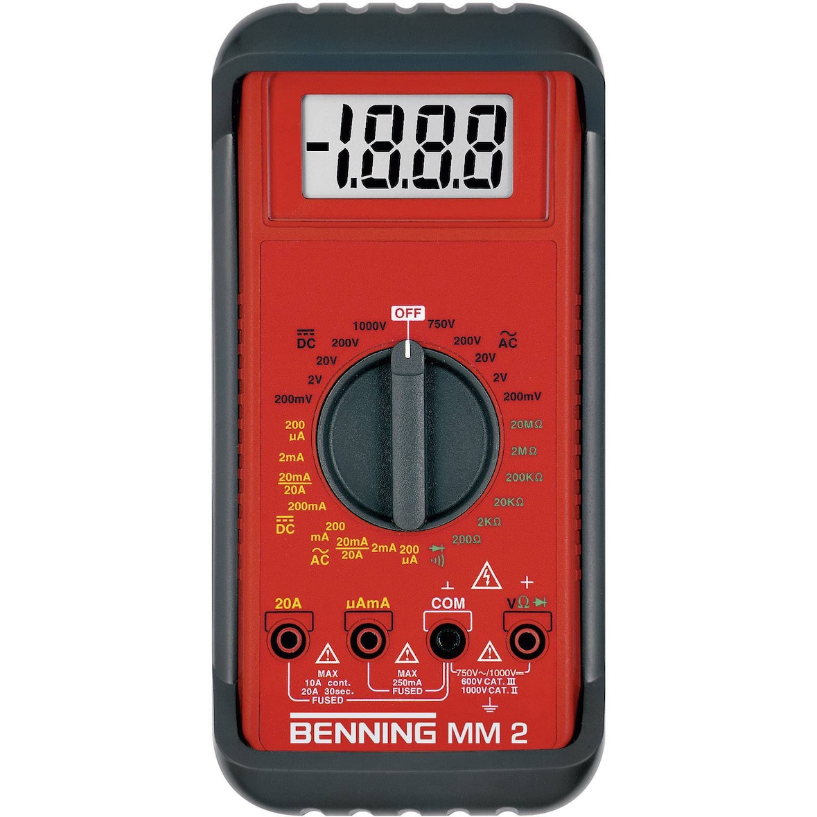 Benning MM 2 Hand-Multimeter digital CAT III 600 V Anzeige (Counts): 2000 044028