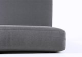 thumbnail of Pack 2 cojines para tumbona de exterior estándar Olefin color gris, Tamaño 190x60x10 cm, No pierde color, Desenfundable