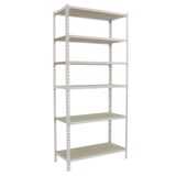 thumbnail of PROREGAL Étagère charge lourde GIANT MULI | HxLxP 250x100x40cm | 150kg par niveau | Blanc | Étagère robuste de Garage