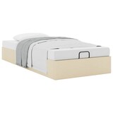 thumbnail of vidaXL Ottoman-Bett ohne Matratze Creme 90x200 cm Stoff