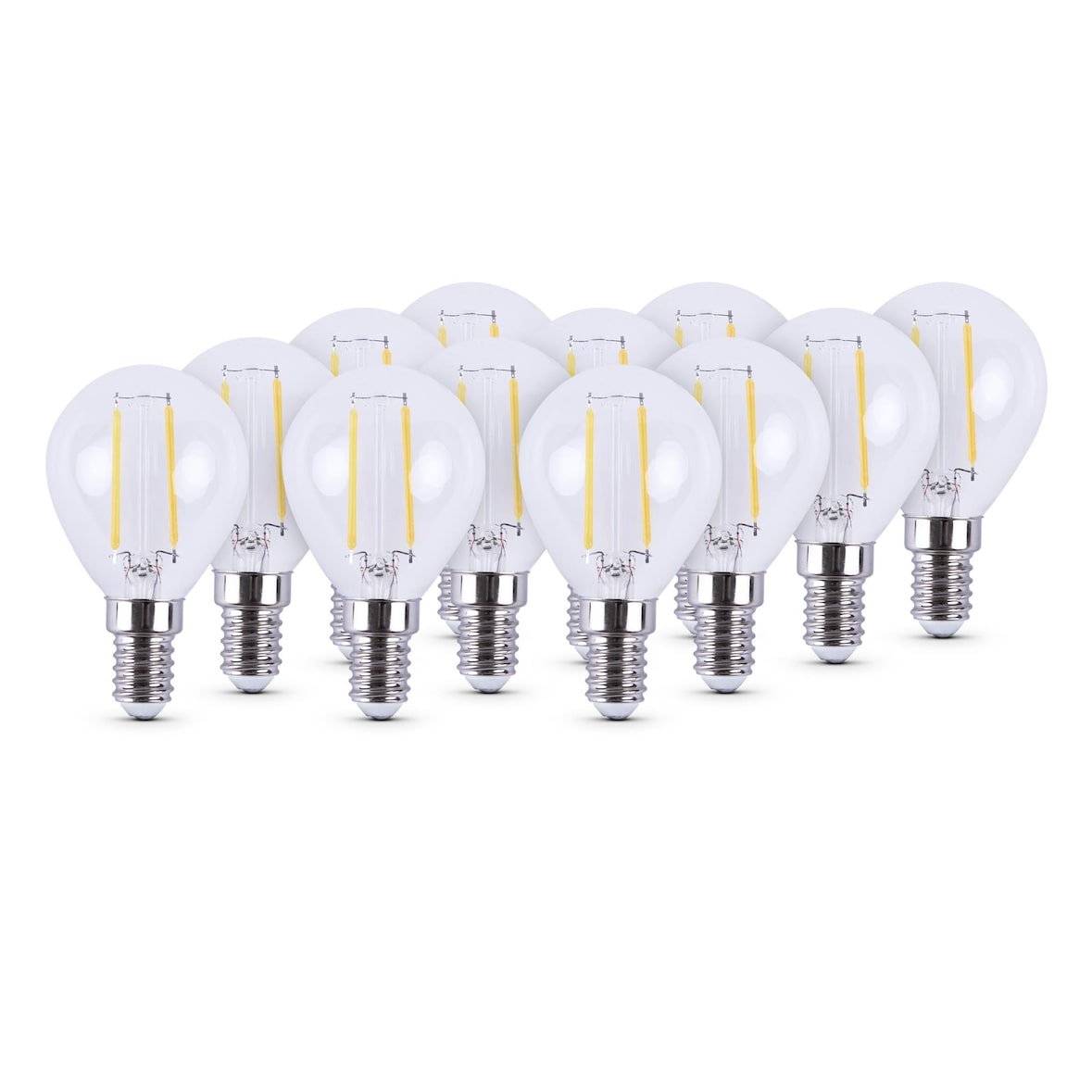 12er Pack LED Glühbirne Warmweiß E14, Leuchtmittel - Glühlampe 2700K Birnenform Energiesparlampe, 15.000 Stunden Lebensdauer, 2 Watt