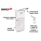 thumbnail of Seifenspender SemyTop - 10 Armhebel-Dosierspender - 1000 ml - weiß - Kunststoff