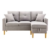 thumbnail of L-förmiges Sofa 219x142x90 cm mit Chaiselongue und Stauraum – Flexibles Design für modernen Komfort in Dunkelgrau