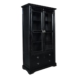 thumbnail of SIT Möbel Acacia vitrinekast | 2 deuren met glasinzet, 3 laden | antiek afwerking | B 98 x D 44 x H 183,5 cm | 09804-30 | Serie SAMBA