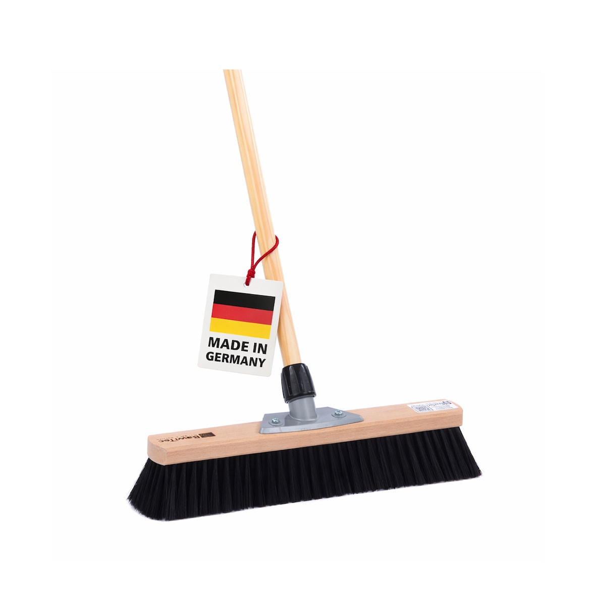 XXL Zimmerbesen 50cm Breit weiche Kunsthaar-Borsten mit Stiel 120cm Lang Saalbesen Besen mit Holzstiel Haushaltsbesen