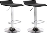 thumbnail of CHEFGASTRO 2er Set Barhocker SPLIT HxBxT 65x38x41cm Kunstleder Schwarz Barstuhl