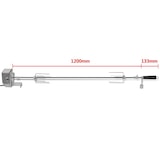 thumbnail of vidaXL BBQ Draaispit met professionele motor staal 1200 mm