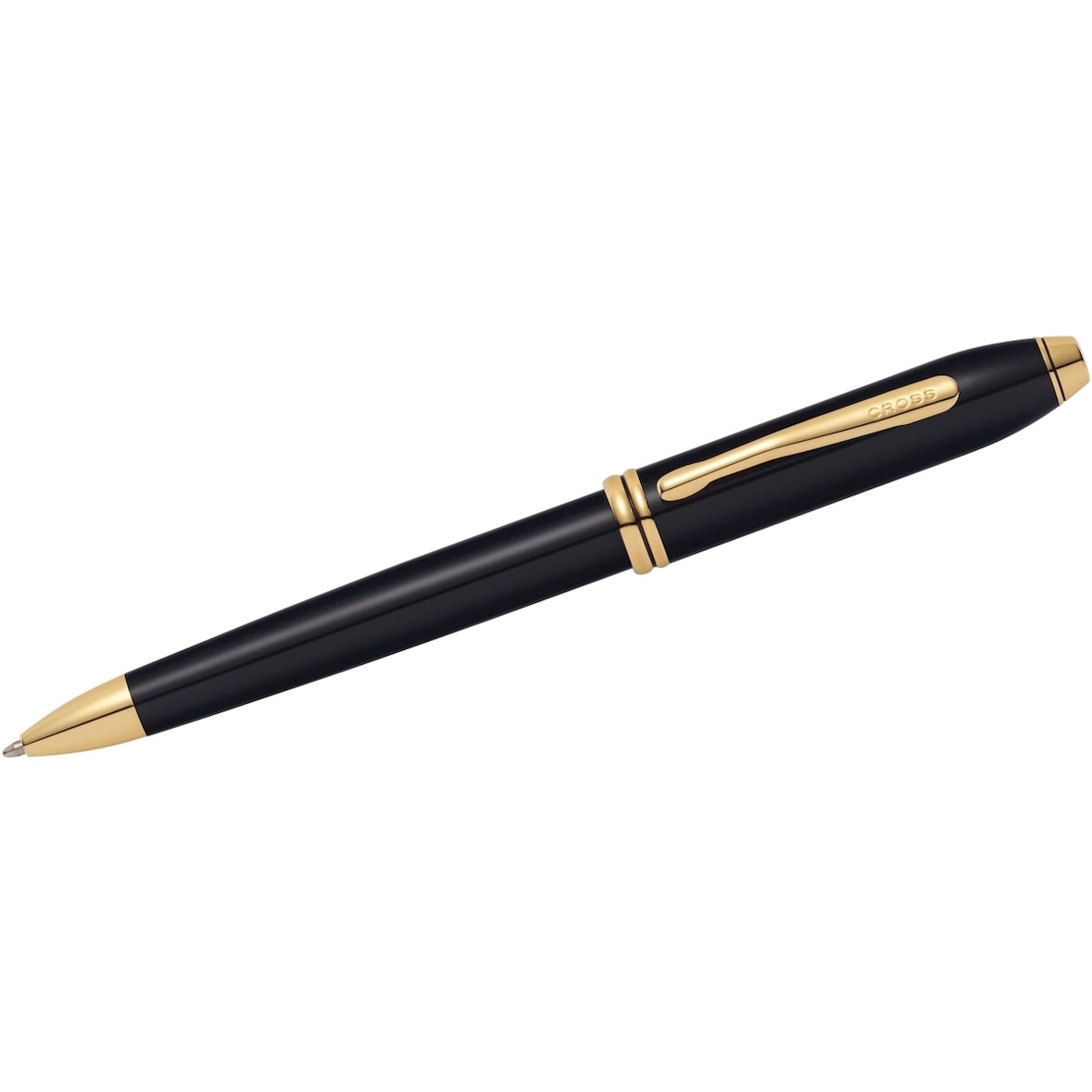 Drehkugelschreiber Townsend Schwarz-Lack 23 K goldplattierten Beschlägen