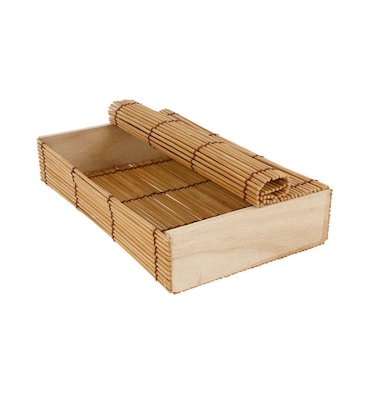 MONOUSO - Embalagem de Bambu para sushi 23x13x4,5cm (1 Ud)