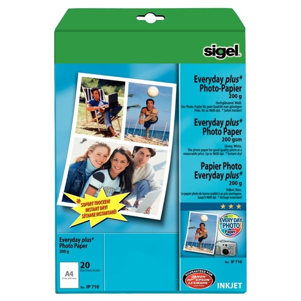 InkJet-Plus-Photo-Papier A4 200g hochglänzend weiß