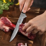 thumbnail of Wakoli EDIB Pro Damast Ausbeinmesser I 14cm Klinge I Pakkaholzgriff