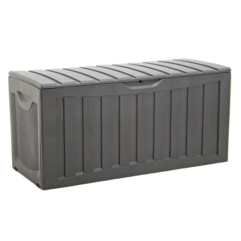 vidaXL Truhe Schwarz 118x53x57 cm Polypropylen