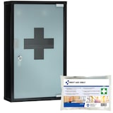 thumbnail of Erste Hilfe Schrank P-10202-13169 30x50x12cm DIN13169 schwarz