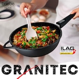 thumbnail of Briebe MGK19S Pfannenset Induktion Abnehmbarer Griff 2-Teilig Pfannen Tiefe 24cm, 28cm Deckel, Schwarz