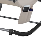 thumbnail of tectake Tumbona de jardín TAYA, ergonómica, función oscilante - Juego de 2 beige