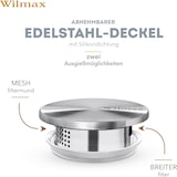 thumbnail of Wilmax Borosilikat Glas Krug mit Edelstahl-Deckel, 2500ml