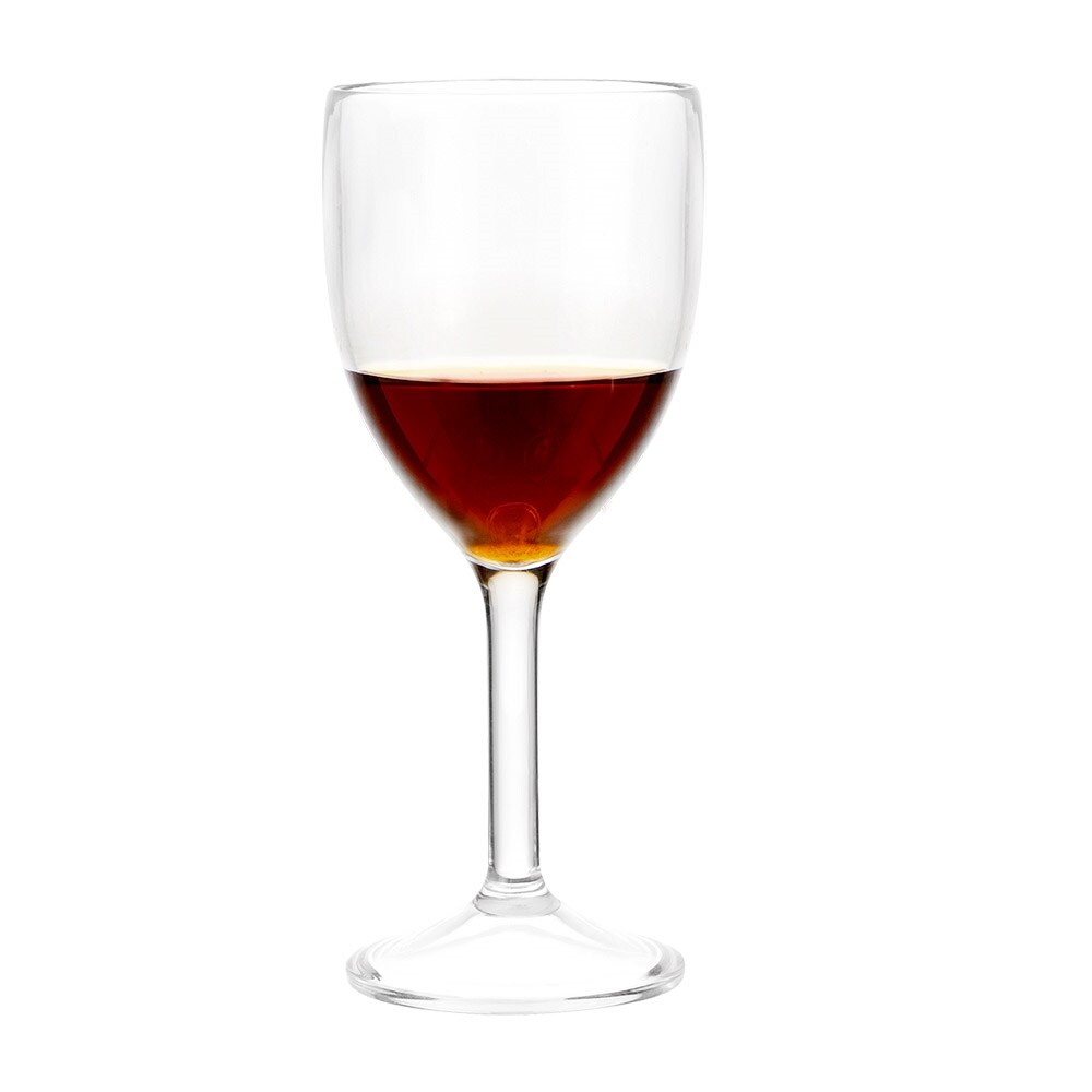Taças Vinho 300 Ml Ø 7,6/7,2X18,8 Cm Transparente Policarbonato (6 Unidades)