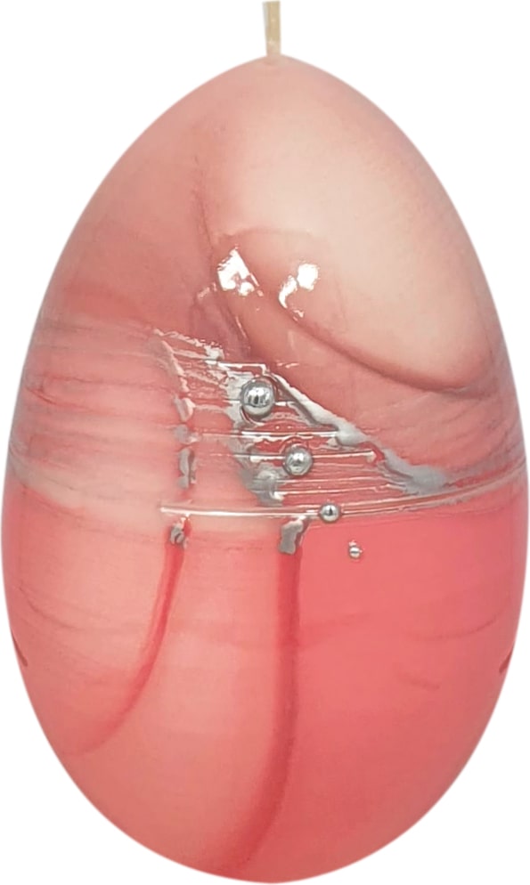 Eikerze "Design Adila" rosa/pink 115 x Ø 80 mm