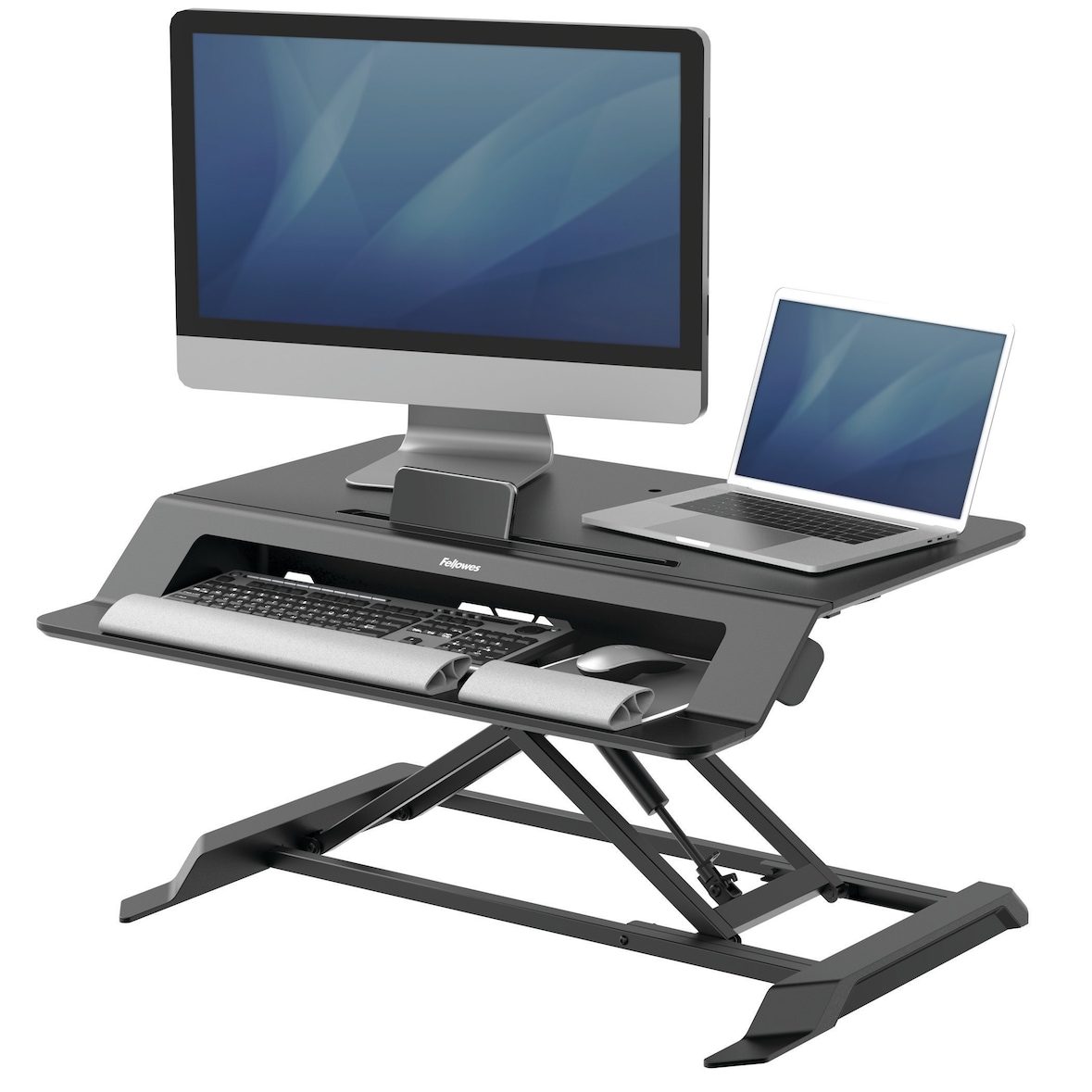 Fellowes Estação de trabalho Sit-Stand Lotus LT. Cor Preta
